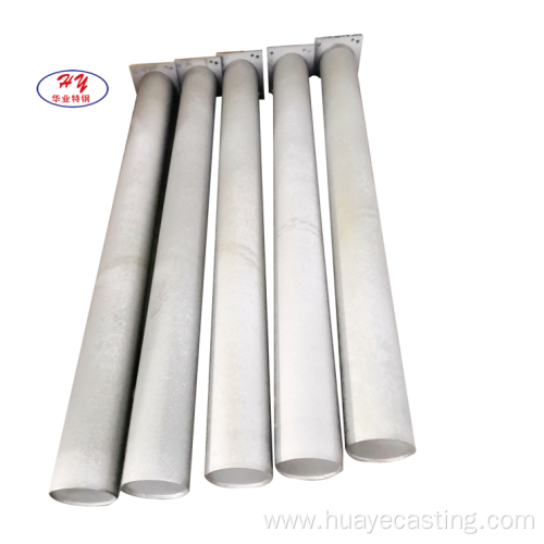 Heat resistant casting straight type radiant tube